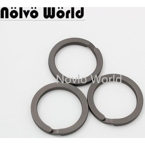 10-50pcs matte gun 21mm High thick circle Car key ring DIY keyrings key charms part accessories wholesale