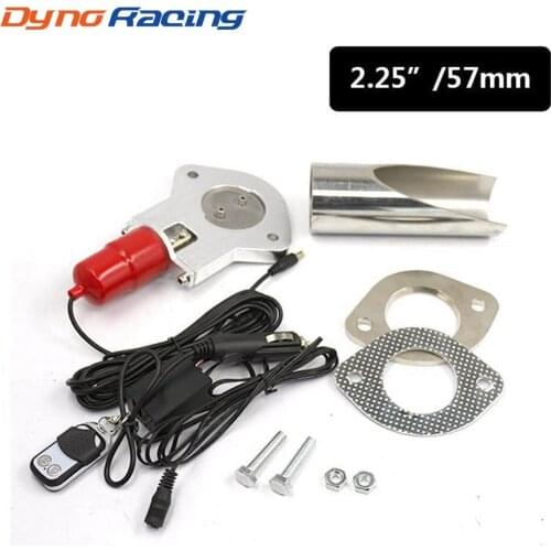 2.25'' inch Stainless Electric Exhaust Cutout Kit With Remote Control With Be cut Pipe Exhaust Valve YC101041