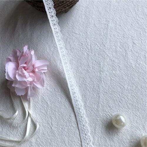 S1387 1cm Colorful lace ribbon lovers elastic lace trim fabric wedding dress sewing clothing trimmings accessories