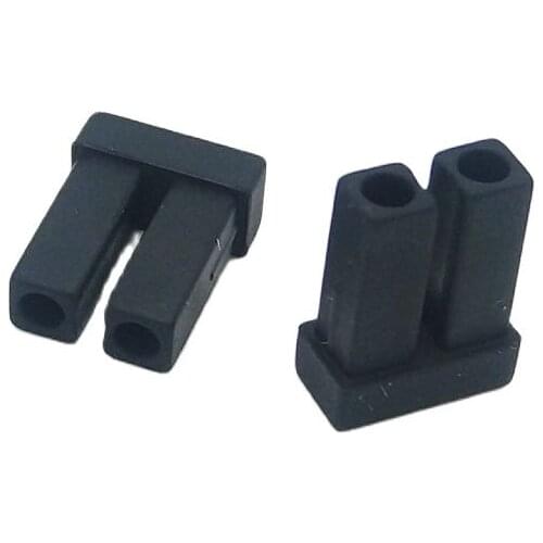 10pcs /lot LC double fiber connector cover for Optical module dust plug SFP fiber module protection cover