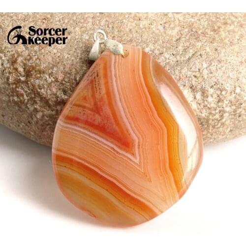 Natural Red Agates Pendants Charms Necklaces Womens Crystal Slice Brazil Healing Reiki Stone Beads for Jewelry Making BC080