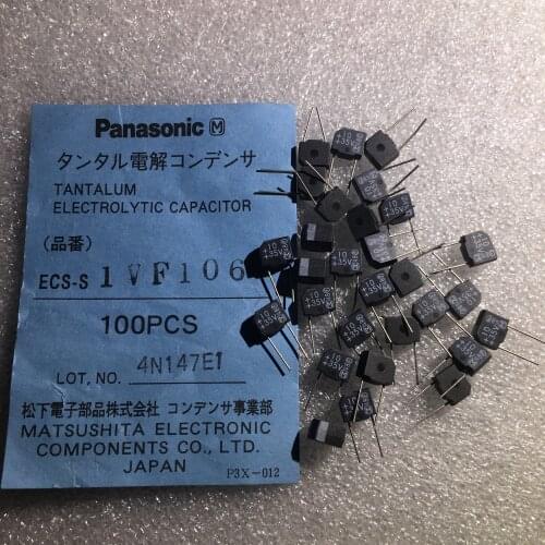 Original new 100% 35V10UF106J audio tantalum capacitor with bakelite shell (Inductor)
