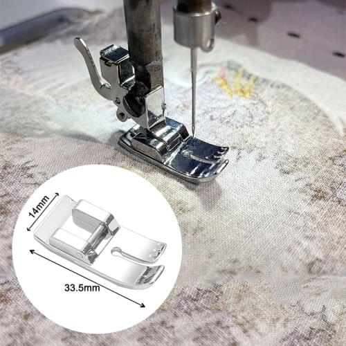 1Pc Zipper Sewing Machine Foot Zipper Sewing Machine Presser Foot do for Low Shank Snap On Singer Brother 2768-01