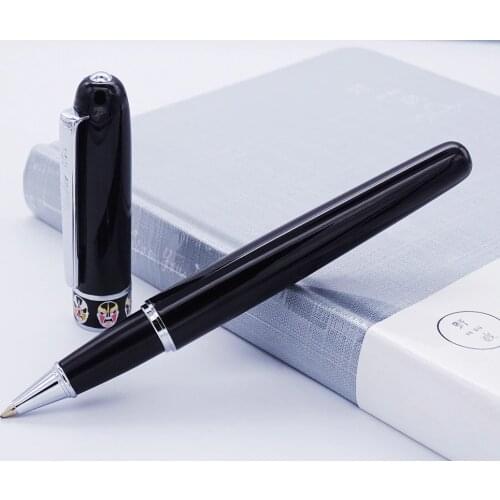 Duke 805 Quality Roller Ball Pen Beijing Opera Rhythm Pattern , Unique Design Writing Pen Office Business Supplies Black