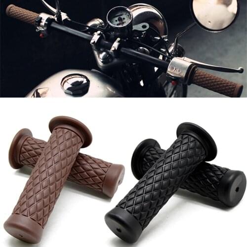 Motocross hand grips motorbike handle grip for harley softail sportster prince cruise cafe racer handlebar classic vintage grips