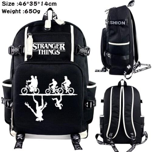 Stranger Things Cartoon Backpack Students School Bags Rucksack for Teenagers Travel Bags Laptop Shoulders Bags Knapsack