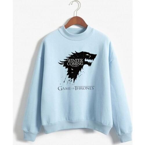 2019 Ice and Fire Songs Winter Coming Unisex Sportswear Power Game Sweatshirt Girls House Stark Sweatshirt