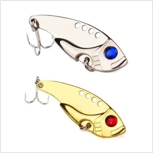 1PCS Fishing Lure Metal VIB Hard Bait60mm/11g Artificial Bait Vibrations Spoon Lure Fishing Minnow Bait Carp Bass Fishing tackle