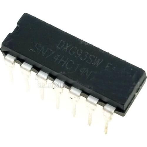 10pcs/lot new domestic direct plug SN74HC14N 74HC14 chip six Schmidt trigger not gate DIP-14