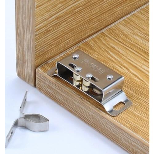 2pcs Stainless Steel Catch Stopper Cabinet Catch for Cupboard Cabinet Kitchen Door Furniture Fittings Door Lock Buck
