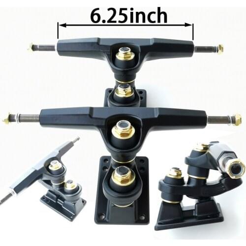 6.25inch double kingpin surf skateboard trucks rear truck adapter gravity casting shr good quality bushings