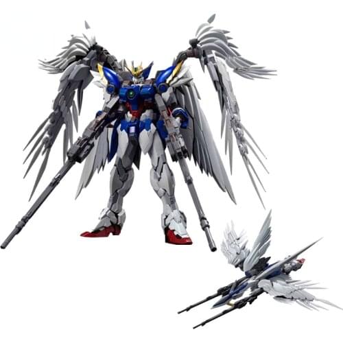 Gundam Anime Figure 8820 HIRM 1/100 XXXG-00W0 Wing Gundam Zero Endless Waltz Ver. Assembly Model Anime Action Figures Toy
