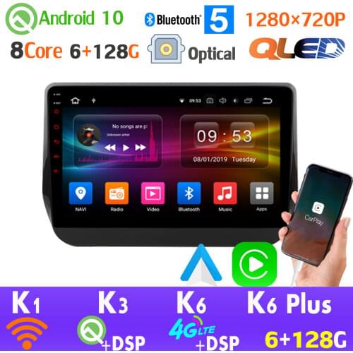 Android 10 QLED 1280*720P Car Multimedia Player For Hyundai H1 Grand Starex 2017-2019 HDMI 4G LTE WiFi GPS Radio Head Unit SPDIF