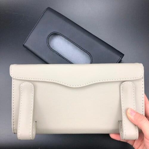 Car Sun visor Tissue Boxes Case For Land Rover Range Rover Velar Evoque Freelander Discovery Vision Defender