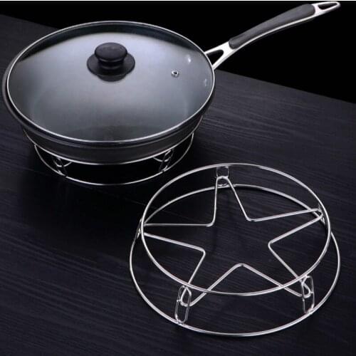 Household Heat Insulation Pot Rack Multifunction Kitchen Organizer Holders Stainless Steel Storage Anti-scalding Steam Holder