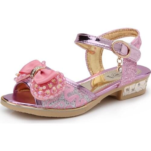 Children Shoes Girls Princess Shoes Soft Breathable Fashion Girls Sandals Single Shoe For Kids Summer Outdoor Walking Sandals