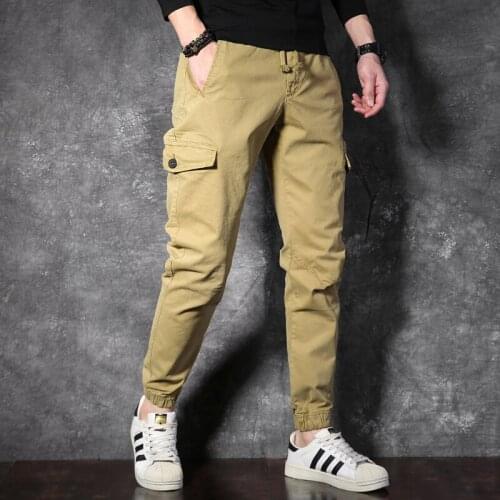 2021 Spring Autumn Winter Jogger Pants Men Overalls Tactical Military Cargo Pant Men Casual Loose Sweat Pant Trousers Men