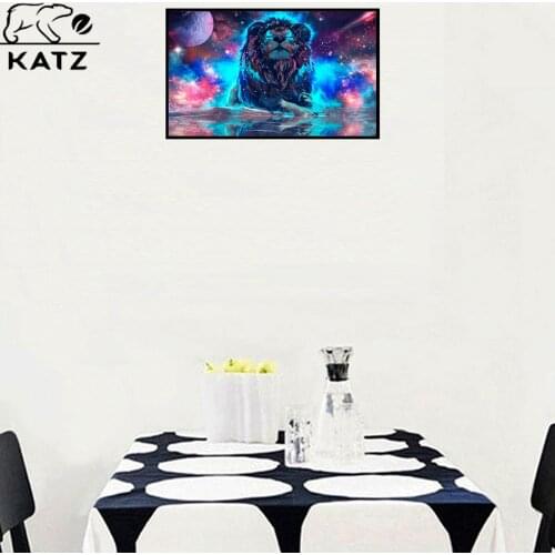 Fluorescent Lion Diamond Painting Animal Embroidery Crossing Diy Aesthetic Diamond Mosaic Art Gift Cross Stitch Home Decoration