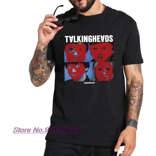 Talking Heads Tshirt Album Remain in Light T Shirt American Rock Band Breathable Cotton Basic Short Sleeve Camiseta