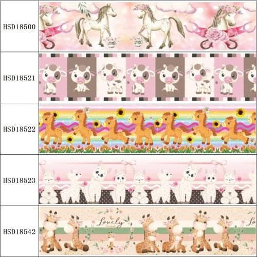 HSDRibbon free shipping 3" 75mm heat transfer printed hsd-design series Grosgrain Ribbon 50Yards/Roll