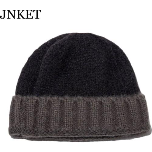 JNKET New Autumn Winter Men Women‘s Skullcap Knitted Hat Beanies Hat Brimless Hat Hip Hop Cap Outdoor Sport Cap Casquette