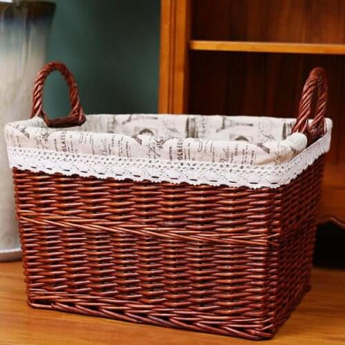 599 Dirty hamper rattan storage basket Nordic clothing toys home wicker extra large laundry basket dirty clothes storage basket