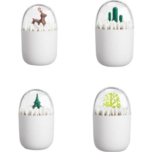 Creative Multi-purpose Animal and Plant Modeling Toothpick Storage Box Cotton Swab Box Small Debris Storage Box Home Decoration