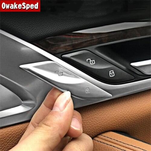 Car Styling Door Unlock Button Cover Decoration Sequins For BMW 5 Series G30 2018-2020 Interior Accessories