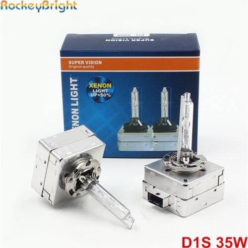 Rockeybright 12V 35W 4300K HID D1S Xenon Bulb for Audi Q7 Q5 A6L A3 A4 Headlight Xenon D1S D1C 6000K 8000K car D1S xenon lamp