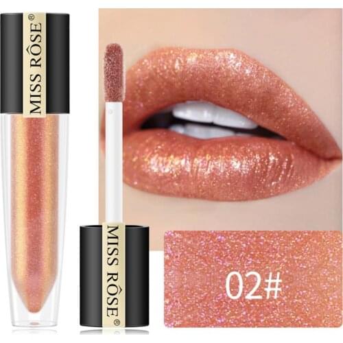 MISS ROSE Lip Gloss Color Pearly Crystal Lipstick Long Lasting Waterproof Easy To Color Not Stick Cup Cosmetic New TSLM1