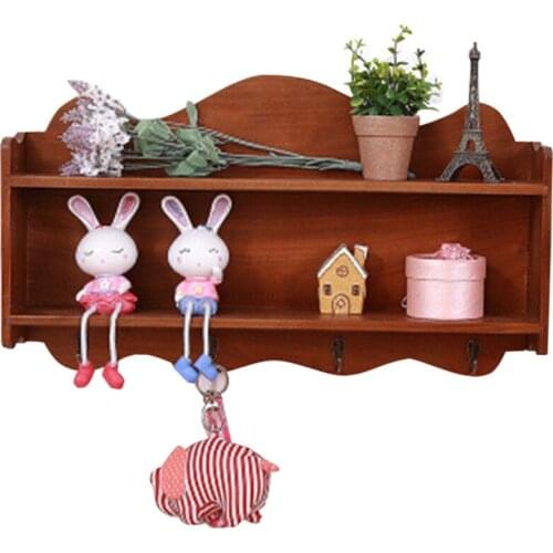 Daisy Resin Wall Rack Hand-Painted Hanging Coat Flower Decorative Hook Creative Home Decoration Storage Rustic Wooden Signs