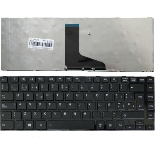 Spanish Keyboard for TOSHIBA SATELLITE L800 L800D L805 L830 L835 L840 L845 P840 P845 C800 C840 C845 M800 M805 SP Black