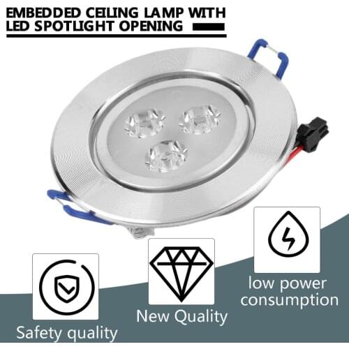 New 3W LED Optimized Design Recessed Ceiling Downlight Spot Lamp Bulb Light W/ Driver Anti-rust And Anti- Corrosion
