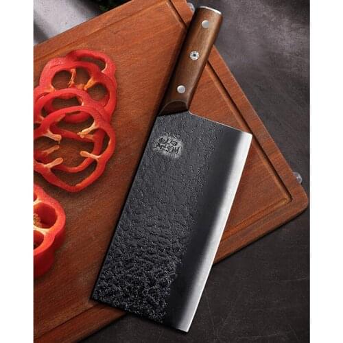 Tang Knife kitchen knives sharp slicing knife kitchen knife household meat slices chopping knife chef special knives 9CR17MOV