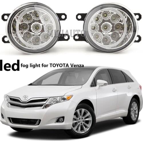 MIZIAUTO 2pc For Toyota Camry 2006-2012 H11 Right + Left Fog Light Car LED Light Daytime Running Light DRL White