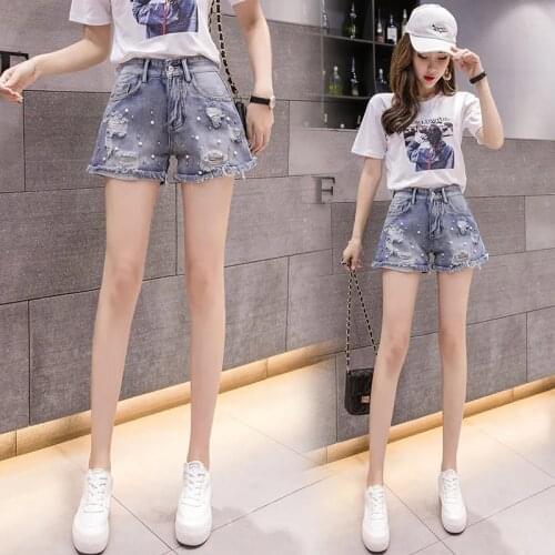 Женские короткие джинсы QBKDPU China At AliExpress