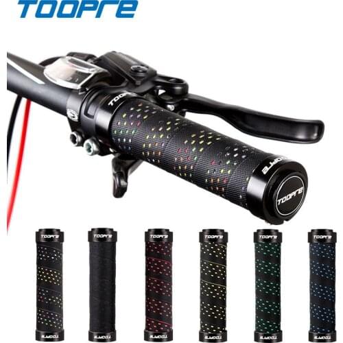 TOOPRE MTB Bike Handle Bar Tape Grips PU+EVA Anti-slip shock absorption comfortable and breathable Grips For 22.2mm Handlebar