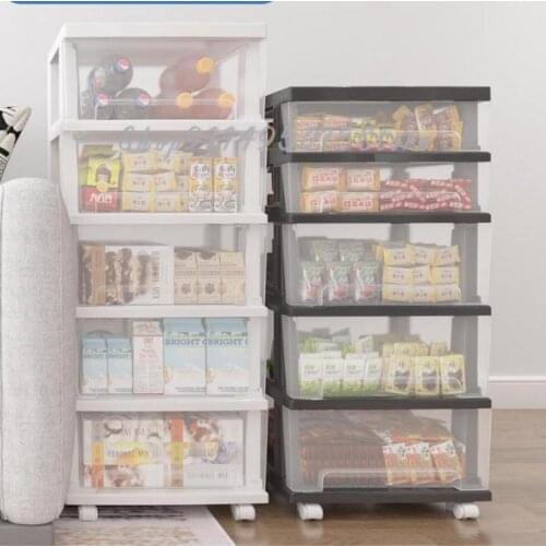 40cm Transparent Thickened Drawer Storage Cabinet Multi-layer Sorting Storage Box Childrens Toy Kitchen Storage Cabinet