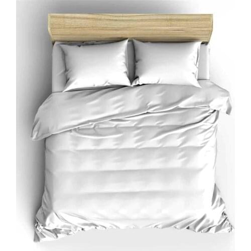 Scrub 100 Cotton Double Duvet Cover and Pillow Case White 198714377