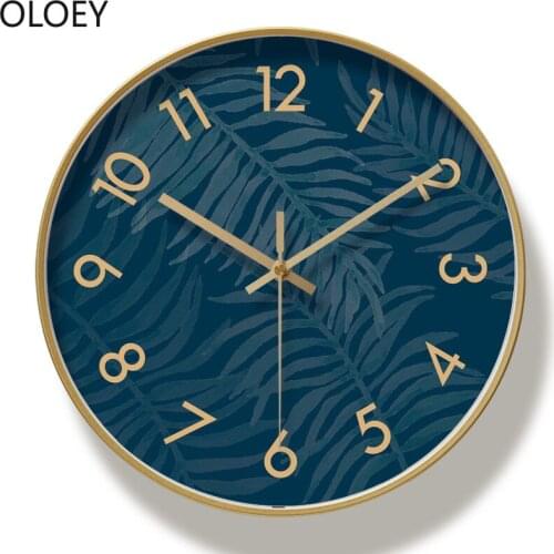 Modern Large Metal Wall Clock Living Room Bedroom Wall Watch Silent Kitchen Clodks Wall Home Decor Modern Decor Brief Needle