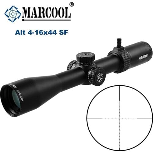 Marcool Alt 4-16x44 SF Tactical Rifle Scope Air Rifle Scope Mil Dot Turret Lock Reset Side Parallax AR 15 M4 Riflescope