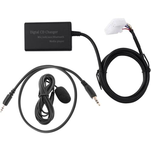 USB AUX Bluetooth Car Digital Music CD Changer Adapter for Toyota (5+7)Pin Camry Corolla Lexus RAV4 Yaris