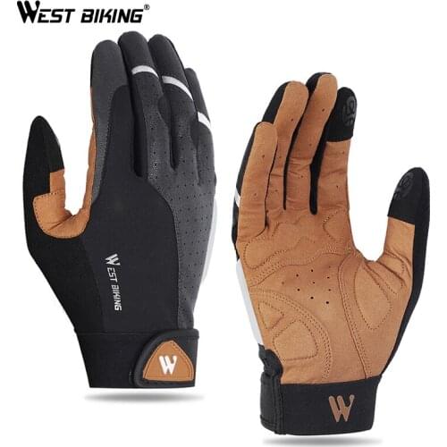 WEST BIKING Cycling Gloves Anti-slip Breathable Women Men Gloves Anti-shock Outdoor Sport MTB Bike Bicycle Motorcycle Gloves