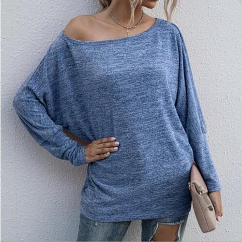 Women loose long sleeve t shirt off shoulder running yoga gym fitness sportswear activewear women breathable workout top shirts