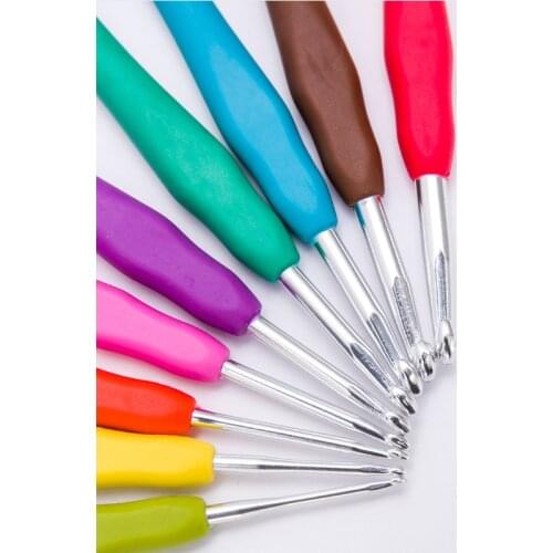 All knitting tools wood needle Metal Handle crochet hook Mark button For hand knitting for Scarf hat sweater blanket