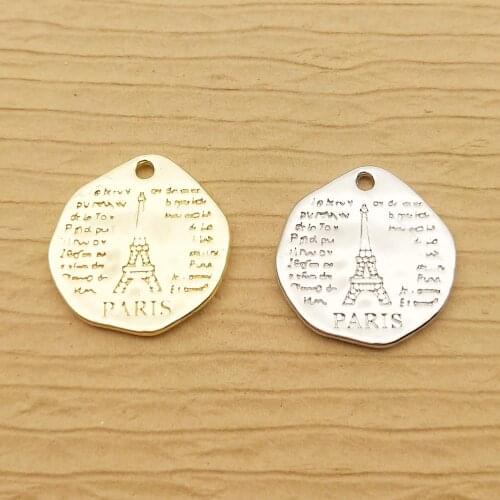 10pcs 18x18mm tower charm for jewelry making cute earring pendant bracelet charm necklace charms diy finding