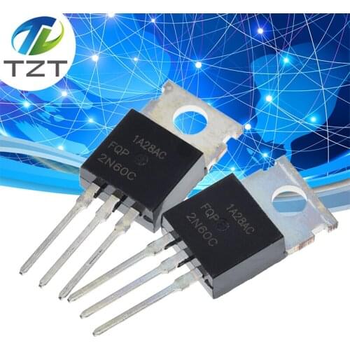 10pcs/lot FQP2N60C FQP2N60 2N60 TO-220 MOS FET Tube new original