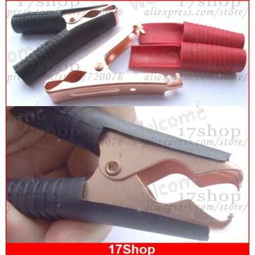 2 PCS 90MM 100A ALLIGATOR Test Clamp CAR BATTERY CLIPS