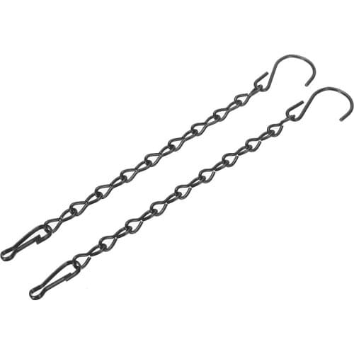 High Quality Hanging Basket Chains Flower Plant Pot Replacement Chain Hanger For Plant Flower Pot Hanging Basket Chains 2Pcs