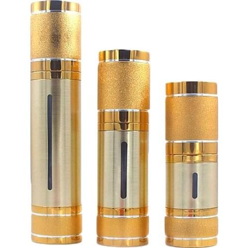 20pcs/lot Anodized aluminum 30ml 50ml Empty Water Spray Packing Bottle Plastic Transparent Vacuum Bottle